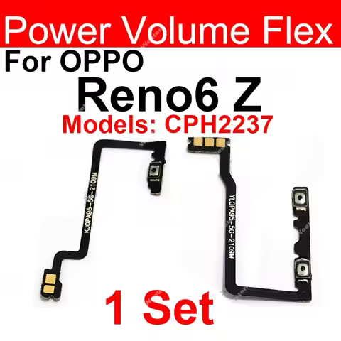 Power Volume Flex Cable For OPPO Reno6 Z Reno 6 Z 6Z 5G CPH2237 Power Volume Side Button Flex Ribbon