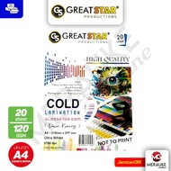Great Star Cold Lamination Glossy A4 120gsm 20 Sheets