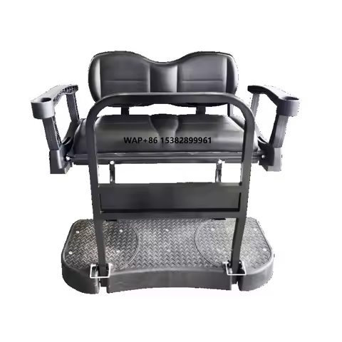 EZGO TXT Golf Cart Rear Flip Seat Kit with Steel Frame Compatible with 1995 & up E-Z-GO TXT\/Valor\/