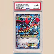 PSA Card 10 Gem Mint MEGA M Scizor EX 77 122 Holo Pokémon English d32 25a