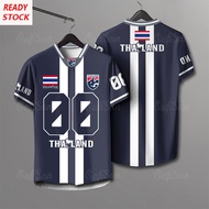 Free Custom Name 00 Thai Football Jersey Sports Unisex Sports Short Sleeved Casual Large Jersey