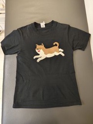 二手女裝ad lib 黑色柴犬短袖Tee t-shirt