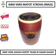 Benang Gelasan Matot Strong String Brazil 0.22 Bahan Putih 6000 Yard Layangan Tarik Jepret