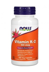 NOW Foods - MK-4 Vitamin K-2 100 微克，100 粒膠囊 (參考日期：02/2026)