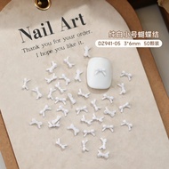 Set of 50 cute mini bow charms attached to nails, hot trend