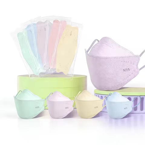 Kids Disposable Face Masks 10Pcs N95 3 Ply Kids Masks Disposable Breathable Colorful Cute Face masks