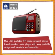 HXR Portable FM Radio TF Card Wireless Bluetooth Mini Handheld Digital Radio USB Rechargeable Pocket Radio Small Music