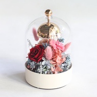 風鈴玻璃盅檯燈 - 爵士白