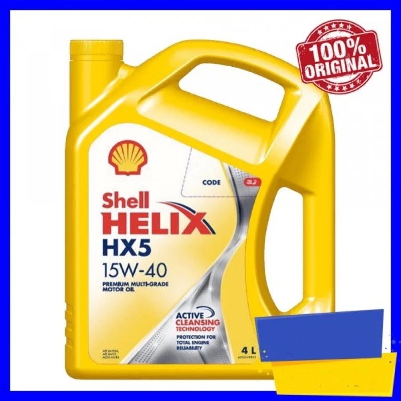 550051844 Shell Helix HX5 15W-40 Engine Oil (4 liter) Hong Kong For Proton / Perodua / Toyota / Honda / Mazda / Kia