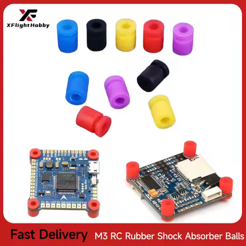 XFlight Hobby 10Pcs M3 Rubber Shock Absorber Balls For F405 V3 F7 H7 Flight Controller FPV Quadcopte