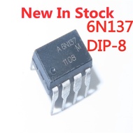 10PCS/LOT 6N137 A6N137 DIP-8 Optocoupler Isolator Logic Output In Stock NEW original IC