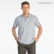 ELLE HOMME POLO | Shirt With Collar Short Sleeves EH Logo Screen Print Comfortable To Wear Gray Colo