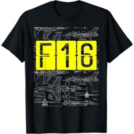 F16 Jet Aircraft Fighter usa military Cotton tshirt