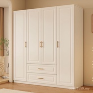 New Style Bedroom Household Wardrobe Wardrobe Open Door Solid Wood Integrated Multi-Layer Wooden Boa