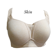 Ladies Cotton Bra 956 Size 36-44 Full Cup C-D Non Wired Seamless Sport Bra