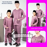 Link-2 Teluk Belanga Budak & Dewasa (Premium Quality) Pearl skin fabric Size: 2-2XL Kidimax  Clothes