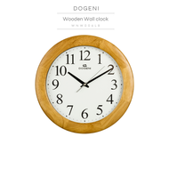 DOGENI นาฬิกาแขวนไม้ Wooden Wall Clock (WNW006LB)