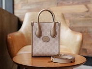 GUCCI GG กระเป๋า MINI TOTE BAG WITH INTERLOCKING G