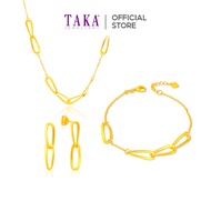 TAKA Jewellery 916 Gold - Choose Necklace, Bracelet, Earrings
