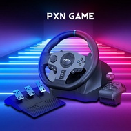 PXN V9 [READY STOCKS FREE SHIPPING] Universal Usb Car Sim 270/900 degree Race Steering Wheel with 3-pedal Pedals And Shifter Bundle for PC PS3, PS4, Xbox One, Xbox Series X/S , Nintendo Switch