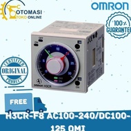 Omron Timer H3CR-F8 AC100-240/DC100-125 BY OMI with Power Range Width 100 to 240 VAC 24 VAC/VDC 12VD