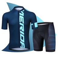 Bicycle Shorts Merida Bicycle Cycling Jersey Half-Sleeve Suit Men Women Summer Road Bike Jersey Quick-Drying Breathable Bi