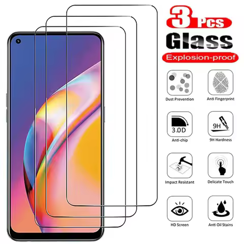 3PCS Screen Protector For OPPO A74 A94 A96 A53 A12 A31 A91 A72 A40 A98 Tempered Glass For OPPO A78 A