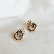 Triple Loop Stud Earrings