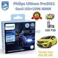 Philips Car Headlight Bulb Pro3021 LED+1 6000K Honda Jazz GD GE GK With LED T10 T10 LED Bulb