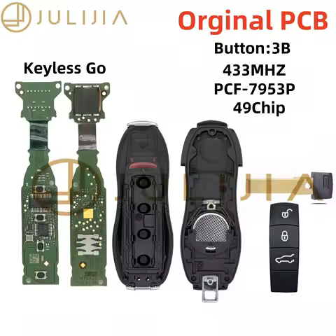 JULIJIA Original for Porsche 991 Cayman Macan Panamera 2010 -2018 Keyless Go 315 433 434MHz Smart Re