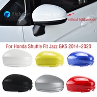 flightcar Car Wing Door Side Mirror Cover Lid For Honda Fit Jazz Shuttle GK5 2014-2018 2019 2020 Outside Rearview Mirror Cap Shell House