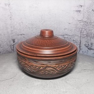 陶器砂鍋手工紅粘土烹飪鍋砂鍋帶蓋砂鍋