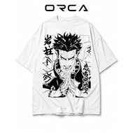 Orca T-shirt with Himejima Gyoumei Demon Slayer print - High quality Cotton fabric - ORCA181