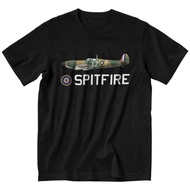 Supermarine RAF Spitfire Tshirt for Men Short Sleeves T Shirt WW2 War Fighter Aircraft Plane Airplan