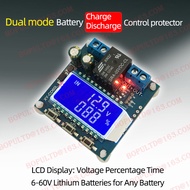 Lithium Battery Charge Controller Battery Protection Board 6V-60V LCD Display Battery Charging Contr