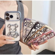 Express Delivery Clear Case With Bear Color Edge For iPhone 17 17Pro max 17Air 17 4-Corner Scratch P