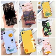 Case Vivo Y71 Y71A Casing Shockproof Candy Silicone Bumper Cover Vivo Y71 Case Cute Fashion Flowers Cat Astronaut Painted