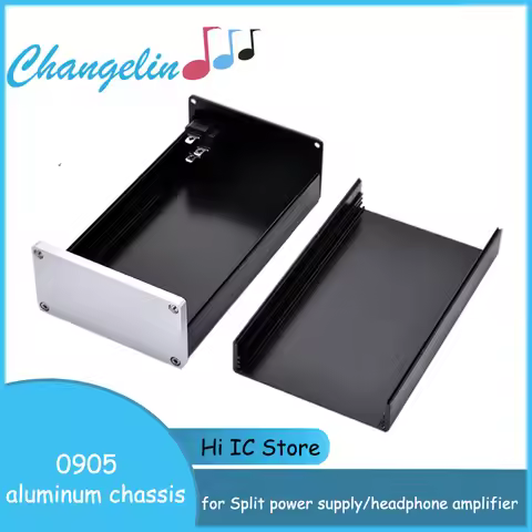 HIFI Full Aluminum 0905 Chassis Mini Split Power Supply Headphone Amplifier Mini AMP Preamp Box DIY 
