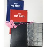 COIN ALBUM (3cmX3cm SMALL:15 COIN X 6 PAGES=90 COIN) & (5cmX6cm LARGE:12 COIN X 6PAGES=72 COIN)