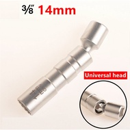 Short95MM Spark Plug Socket Wrench 3/8 Drive 14MM Spark Plug Socket Removal Tool