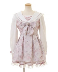 ชุดเดรสล็อตตาลา LIZLISA ฤดูใบไม้ร่วงปี 2025 ชุดกระโปรงผู้หญิงทรงเอเอวสูงแขนยาวลายหมีและโบว์ผูกนิรภัย