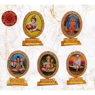 DASHBOARD DECORATION/MINI DECORATION/MINI STATUE OVAL SHAPE - VINAYAGAR,MURUGAN,SAI BABA ,KRISHNA,SHIVAN,HANUMAN,