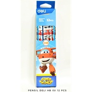 DELI CHILDREN'S PLANE CHARACTER HB PENCIL 53400 CUTE HB PENCIL