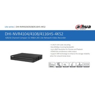 Dahua NVR NVR NVR4108HS-4KS2 8 Channel Compact 1U 4PoE 4K&H.265 Lite Network Video Recorder