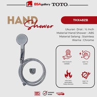 TOTO THX48ZB HOT AND COLD SHOWER SET TOTO HAND SHOWER/ 1/ 2 PCS CHROME SHOWER HOSE