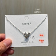 GM102 |Nori Silver Bracelet with Mickey Moissanite Drawstring 1CT Silver s925