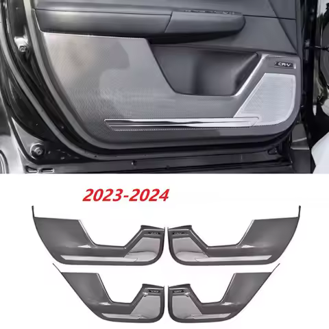 Carbon Look Door kick plate For Honda CRV 2017-2024