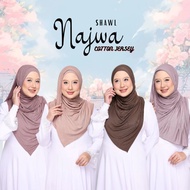 SHAWL NAJWA KAIN COTTON JERSEY SHAWL WITH INNER