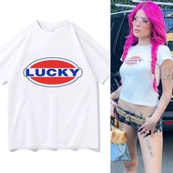 Halsey Lucky Merch Album Singer 2024 T-shirt Fans Print Women Men Clothes Tops Short Sleeve