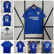 CFC 98-00 05-06 12-13 Season ChelseaS Retro Home Jersey Football Lampard Robben Torres Drogba Hazard